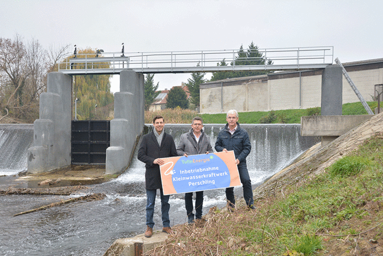 TullnEnergie nimmt Wasser-Kraftwerk in Betrieb