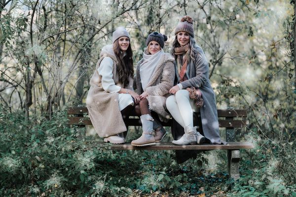 die Band Dreiklang in winterlicher Atmosphäre